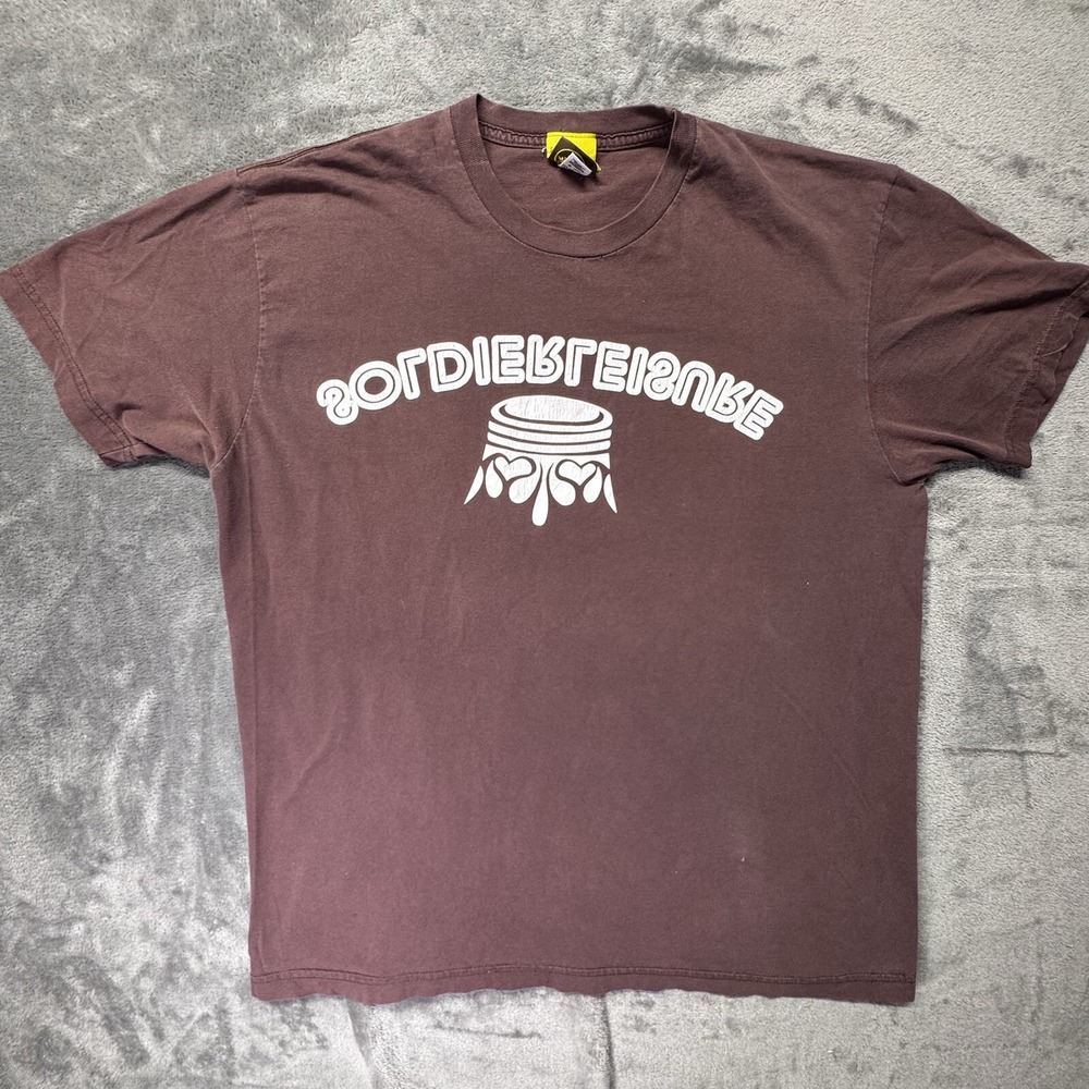 Soldierleisure T Shirt XL Brown‎ Made In The USA Graphic Tee
